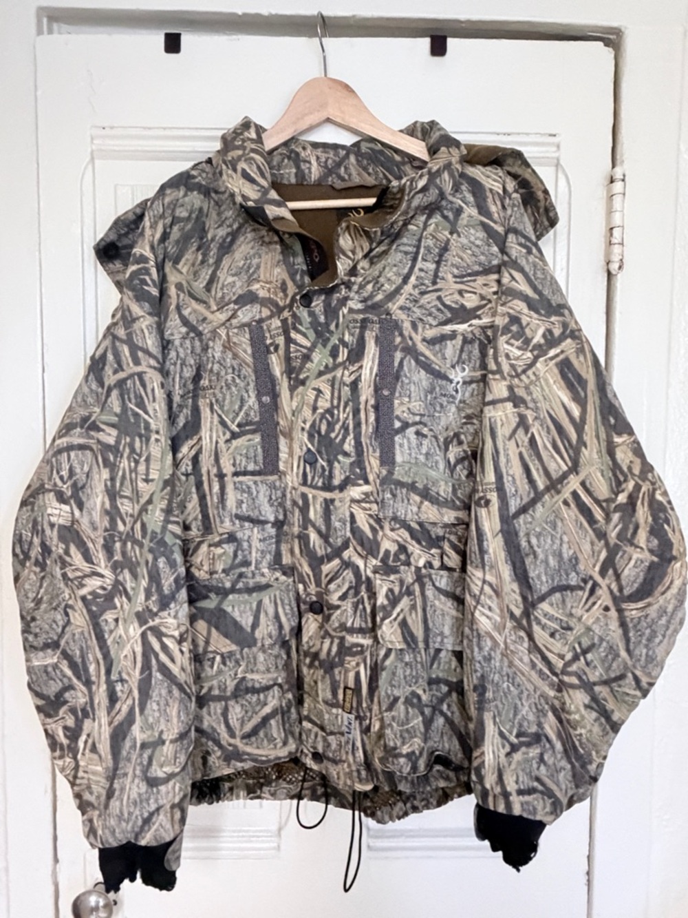 Browning Camo Jacket Mossy Oak - Realtree-style Beige & Green Size: 3XL